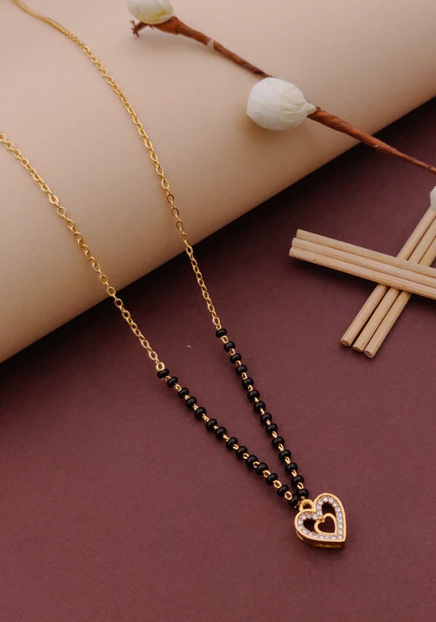 Classic Black Bead Chain Mangalsutra