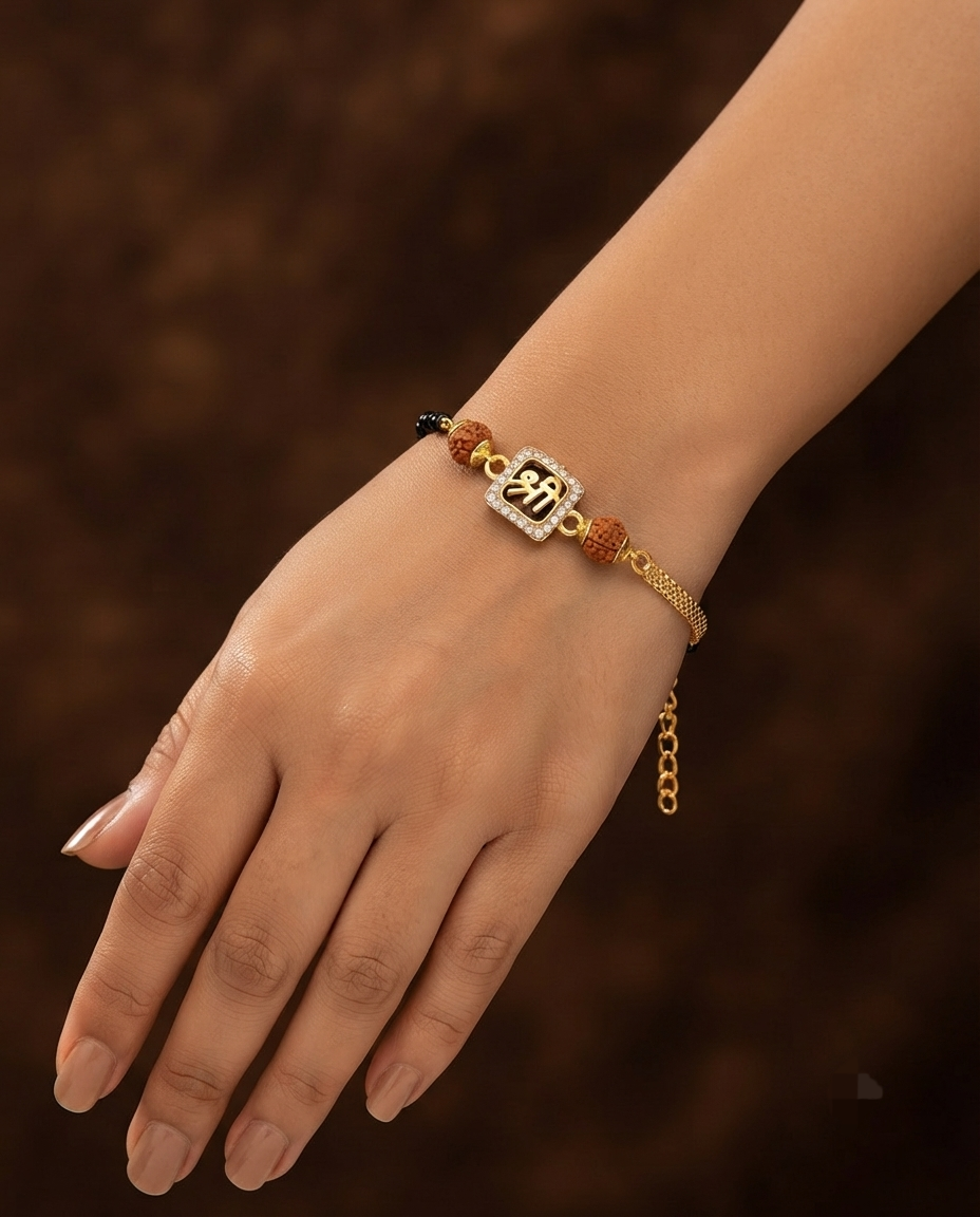 Gold-Tone Mangalsutra Bracelet for Women