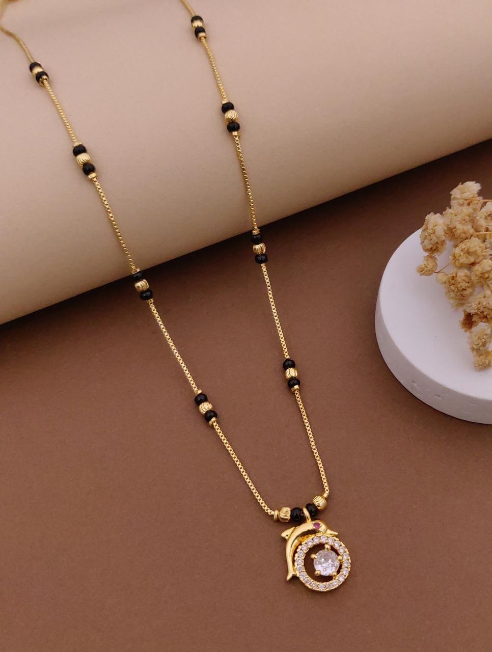 Trendy Black Bead Mangalsutra