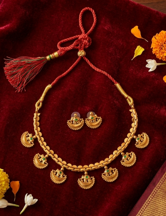 Designer Gold Plated Chandbali Jewelry Set