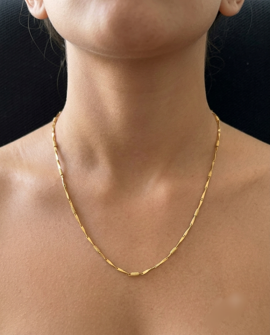 Anti-Tarnish Gold Chain for Women | Waterproof Daily Wear Chain