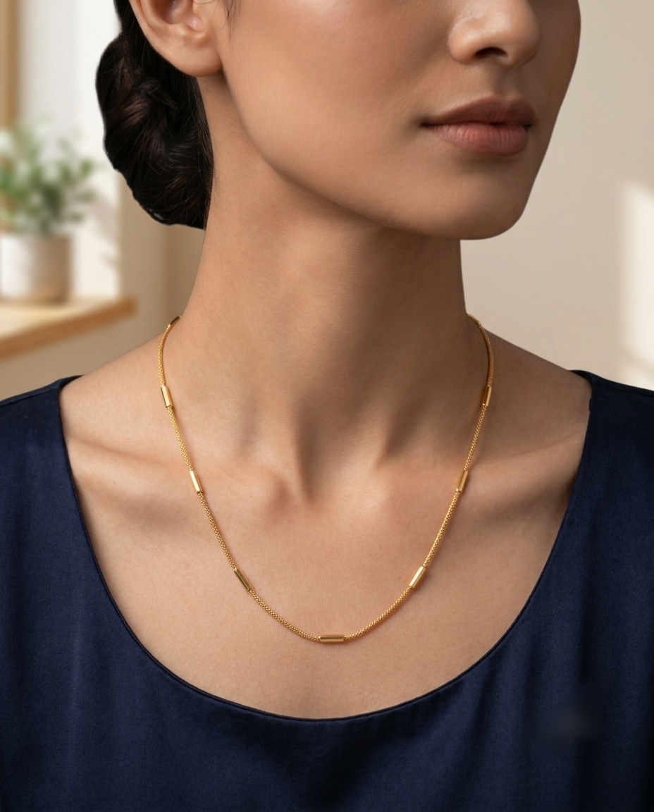 Anti-Tarnish Chain for Women – Gold Finish Infinity