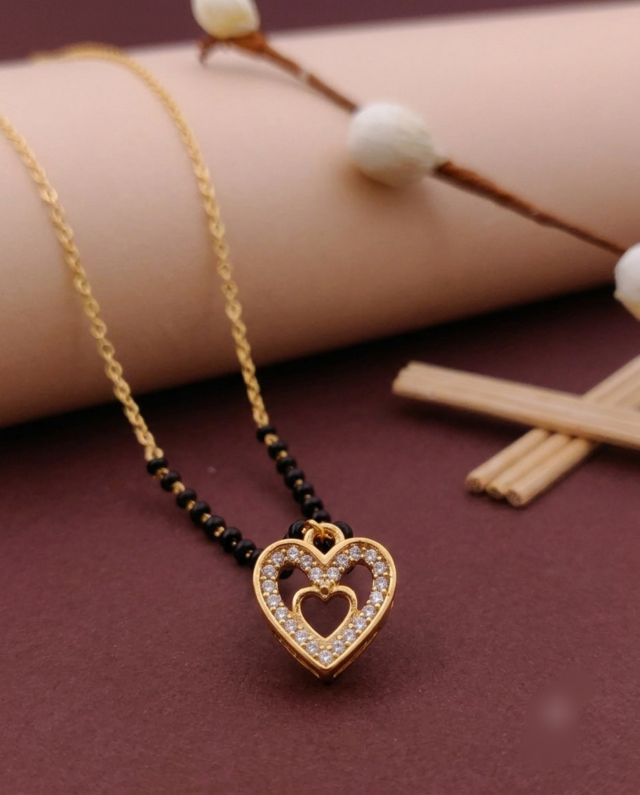 Classic Black Bead Chain Mangalsutra