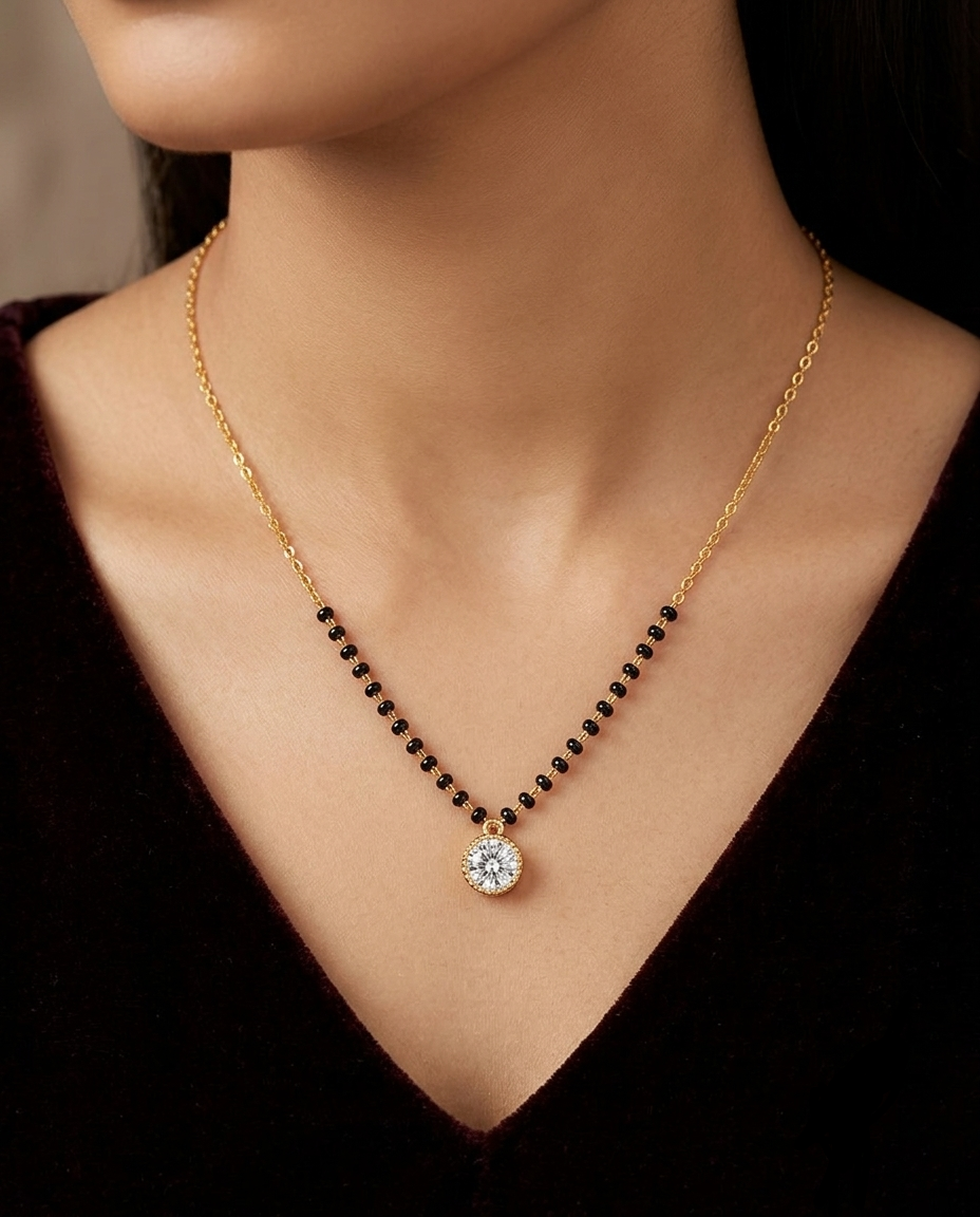 Black Bead Beauty Mangalsutra