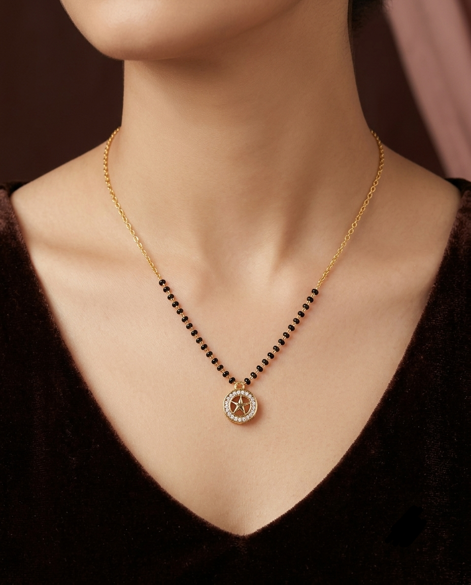 Classic Black Bead Mangalsutra