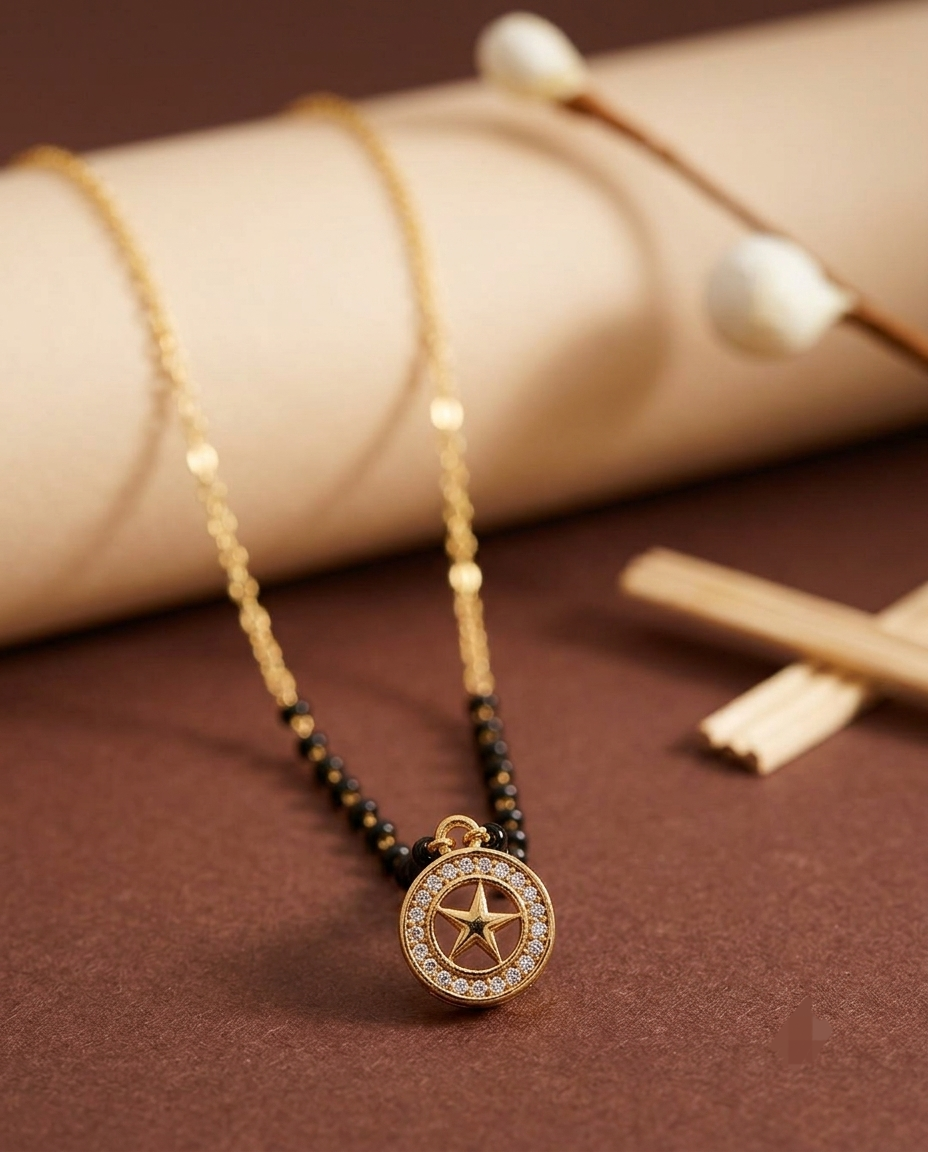 Classic Black Bead Mangalsutra