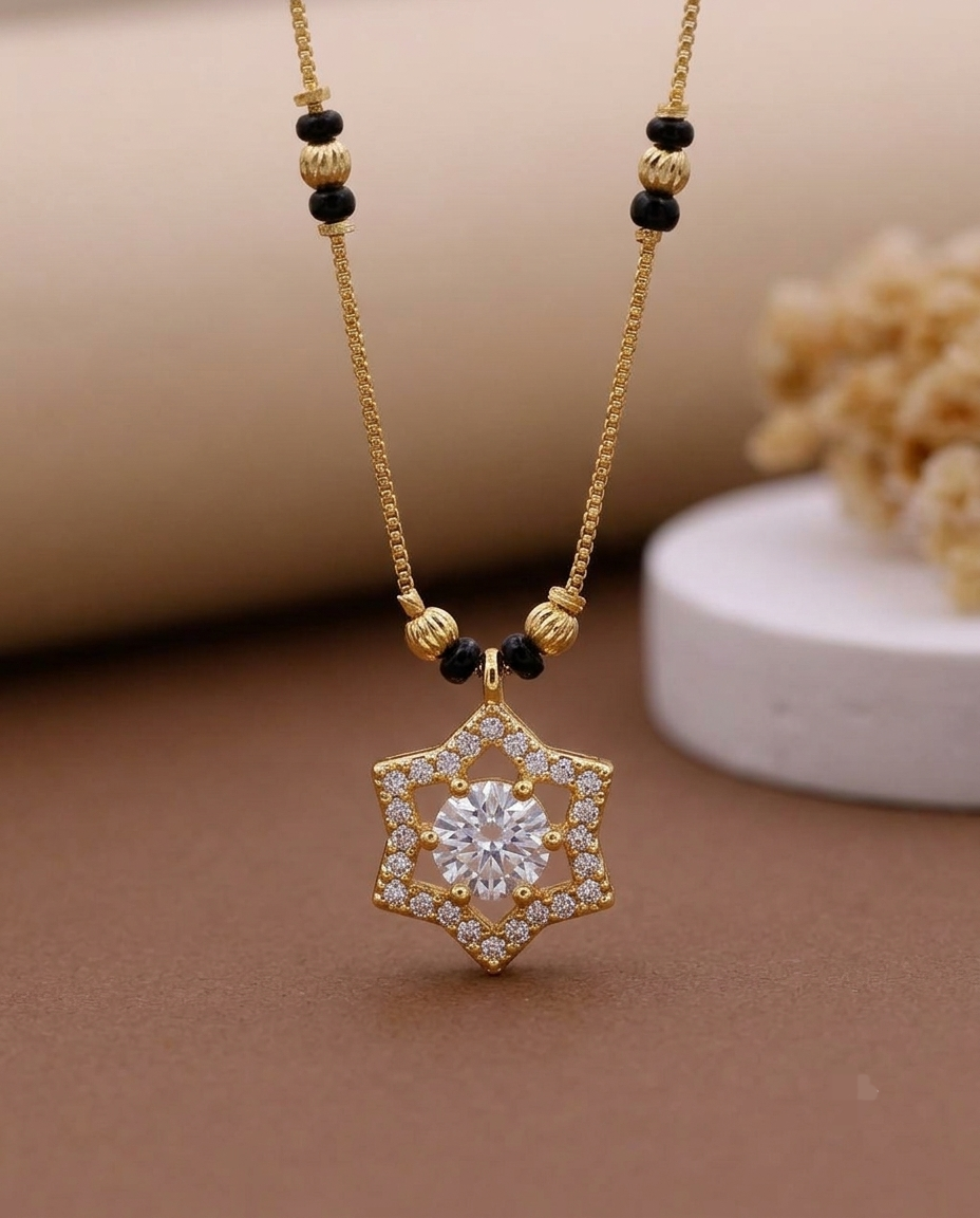 Premium Gold-Tone Mangalsutra Necklace