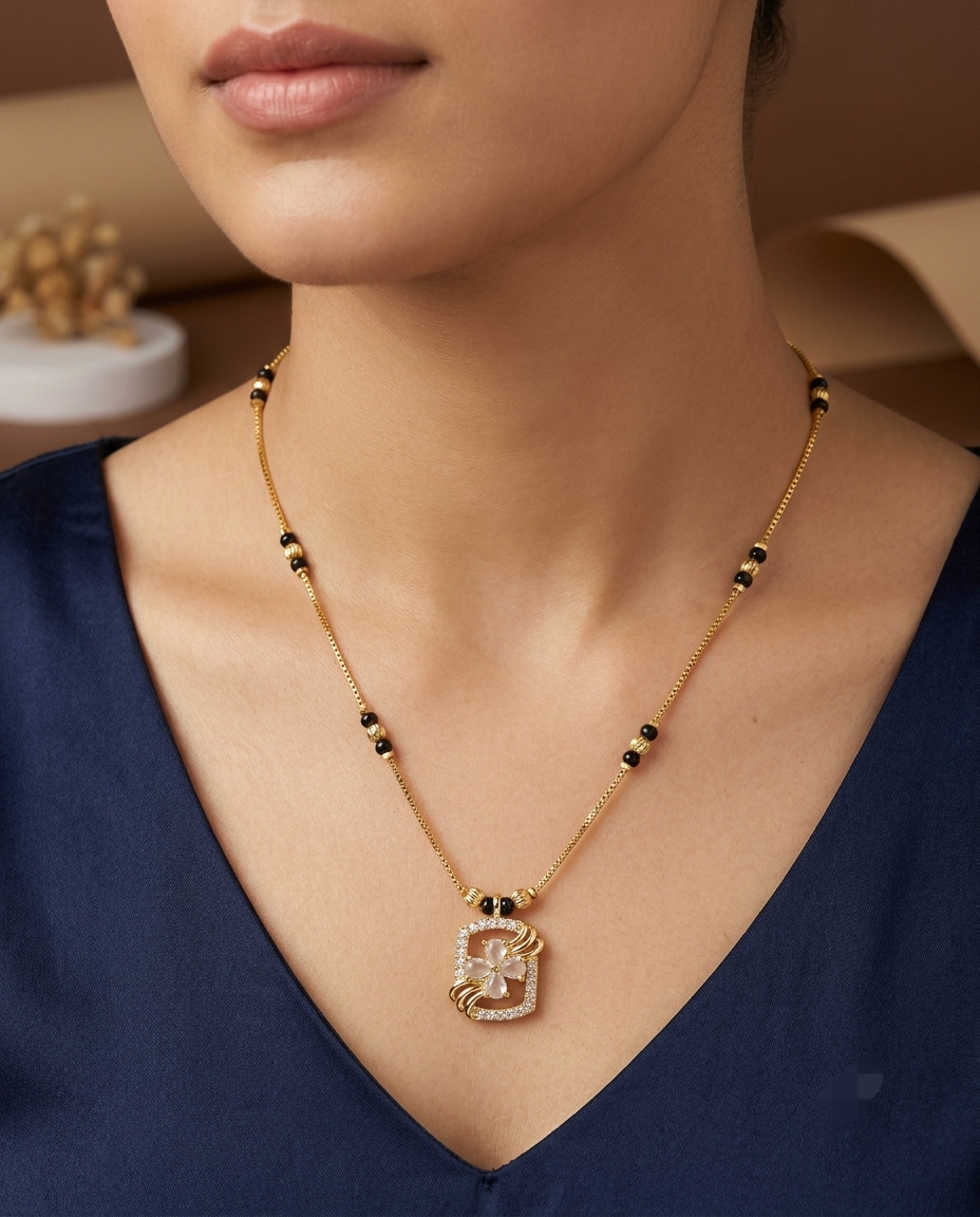 Graceful Gold-Tone Mangalsutra