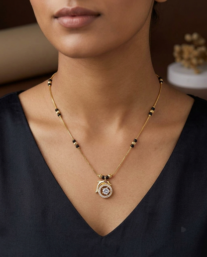Trendy Black Bead Mangalsutra