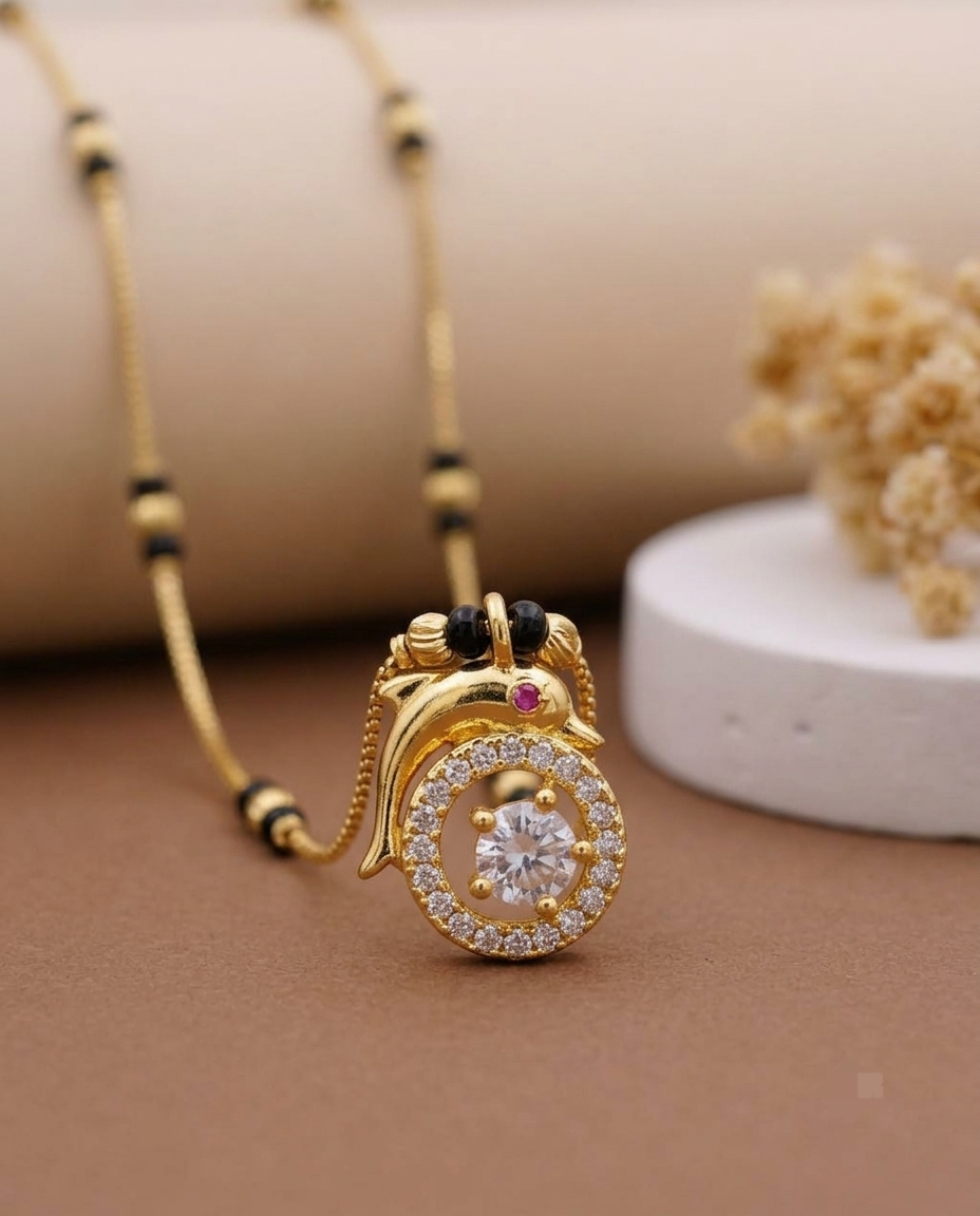 Trendy Black Bead Mangalsutra