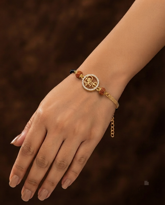 Black Bead Mangalsutra Bracelet for Women