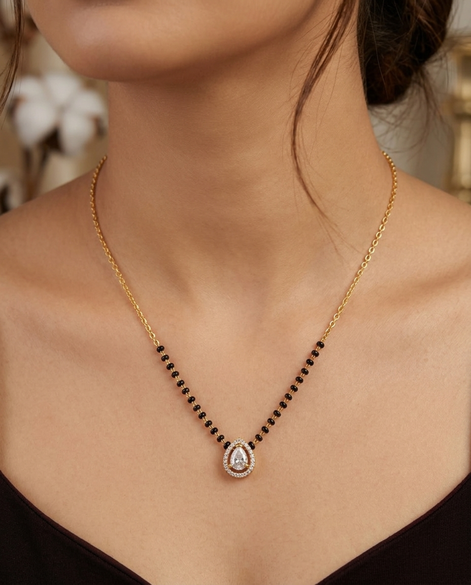 Premium Black Bead Mangalsutra
